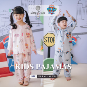 SLEEPYSHEEP PAW PATROL Pup Picks Piyama Anak Lengan Panjang Tencel