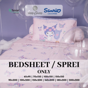 SLEEPYSHEEP Sanrio Happiness Sprei Tencel (Bedsheet Only)
