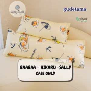 SLEEPYSHEEP GUDETAMA Sarung Bantal Baabaa Hikaru Sally Tencel