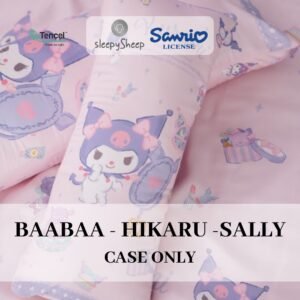 SLEEPYSHEEP Sanrio Happiness Sarung Bantal Baabaa Hikaru Sally Tencel