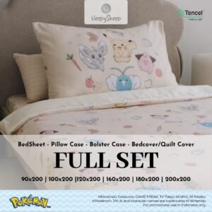 SLEEPYSHEEP POKEMON Fullset Sprei & Bedcover Tencel