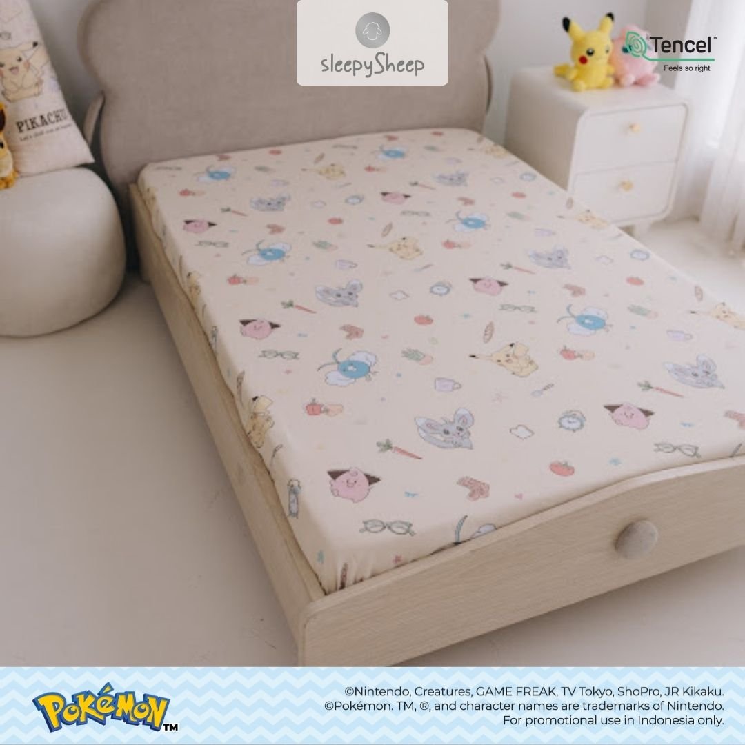 SLEEPYSHEEP POKEMON Fullset Sprei & Bedcover Tencel - Image 9