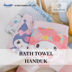 SLEEPYSHEEP Sanrio Happiness Bath Towel (Handuk Mandi)