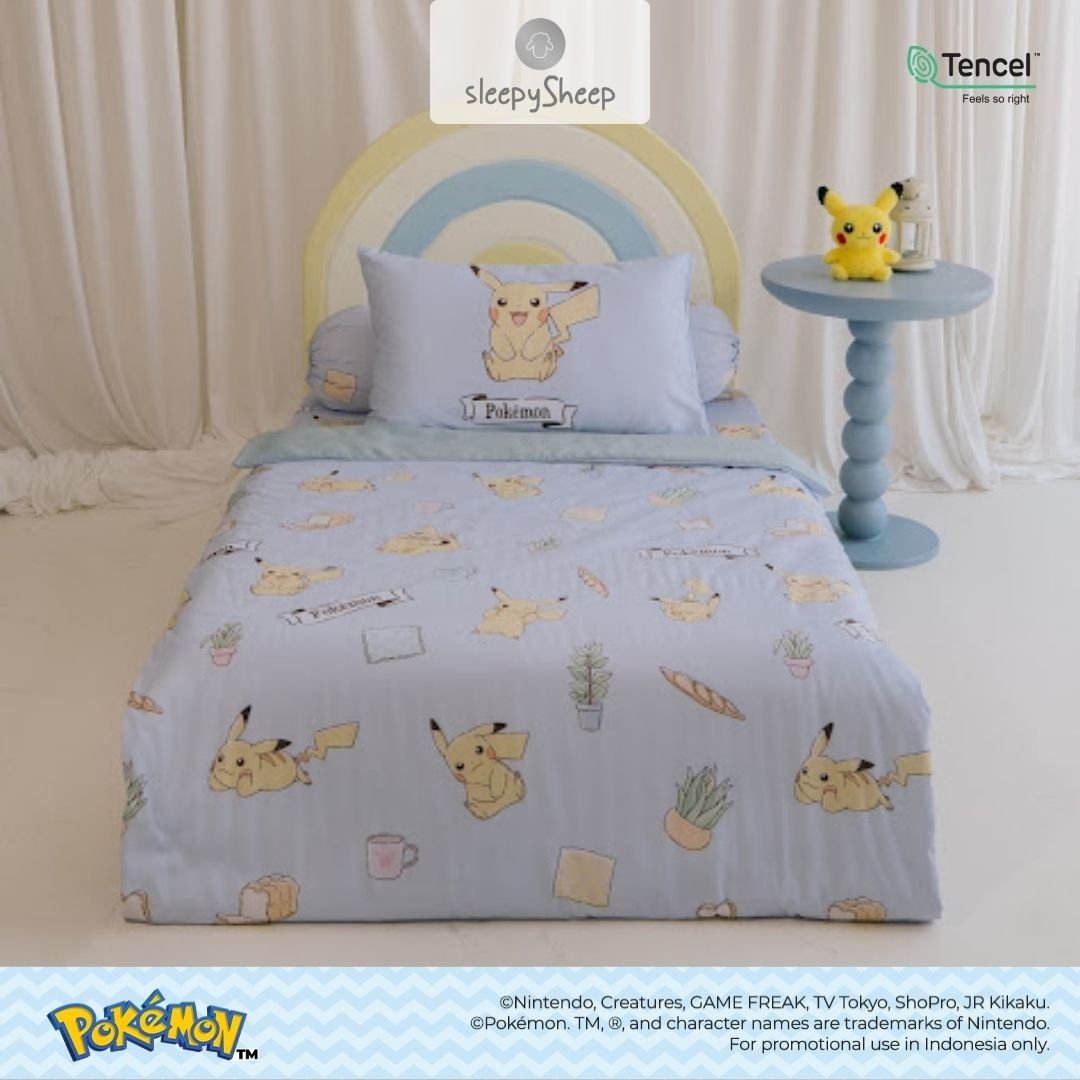 SLEEPYSHEEP POKEMON Fullset Sprei & Bedcover Tencel - Image 3