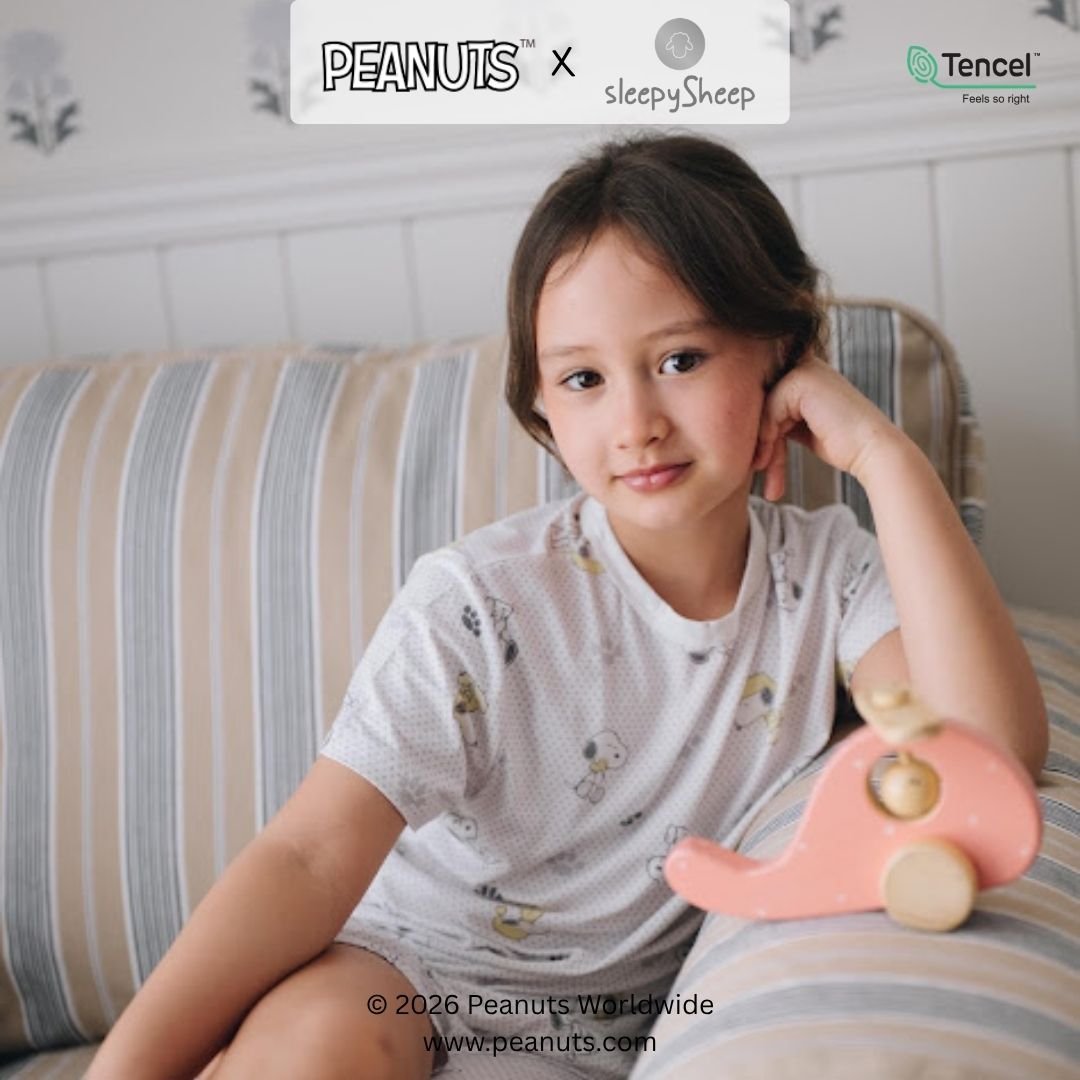 SLEEPYSHEEP Snoopy Peanuts Kids Basic Tee Tencel (Kaos Polos Anak) - Image 8