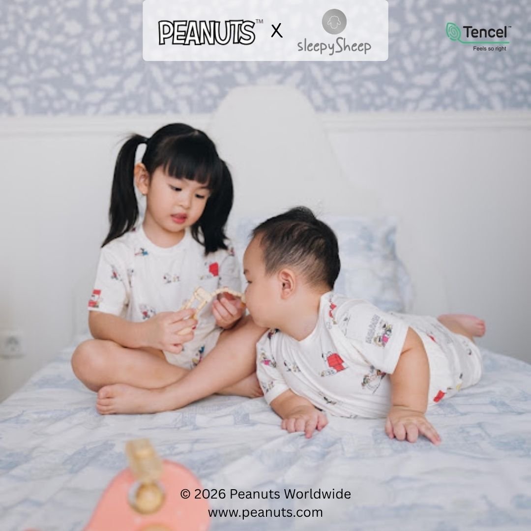 SLEEPYSHEEP Snoopy Peanuts Kids Basic Tee Tencel (Kaos Polos Anak) - Image 6