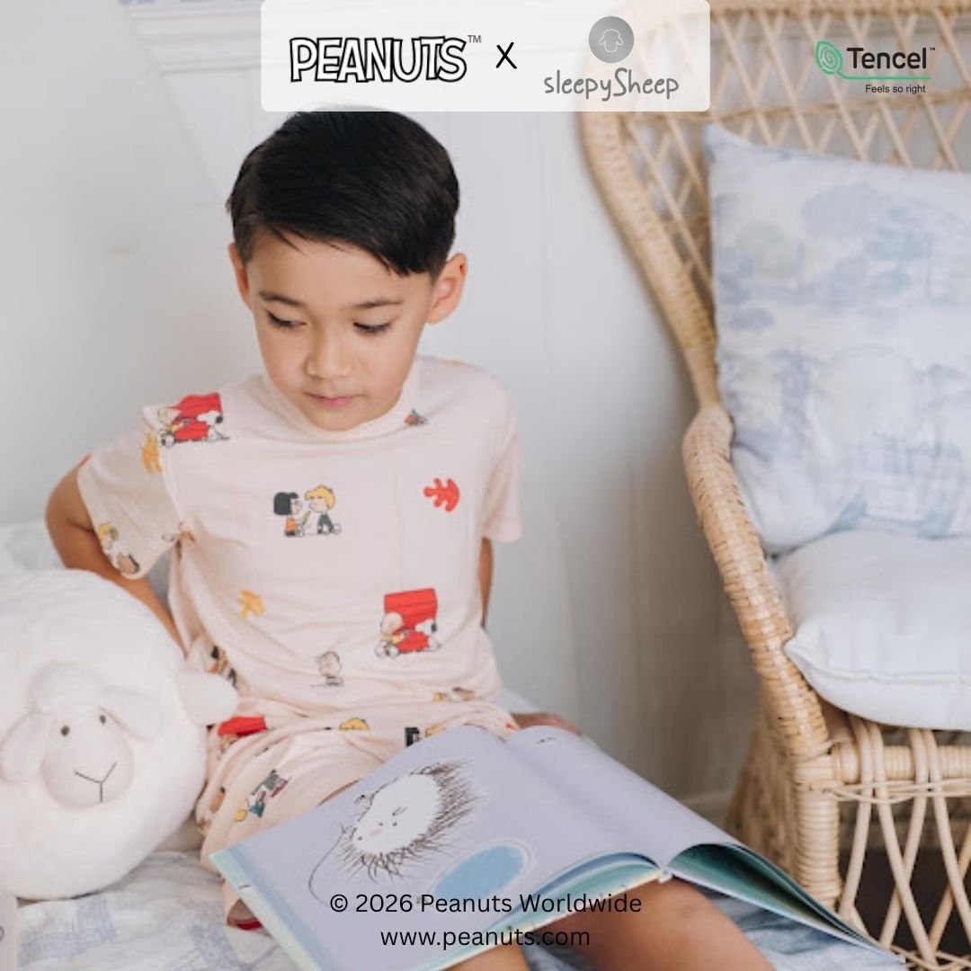 SLEEPYSHEEP Snoopy Peanuts Kids Basic Tee Tencel (Kaos Polos Anak) - Image 3