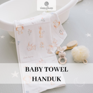 SLEEPYSHEEP Baby Bath Towel Bamboo (Handuk Mandi Bayi)