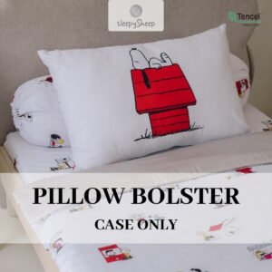 SLEEPYSHEEP SNOOPY PEANUTS EVERYDAY Sarung Bantal & Guling Tencel