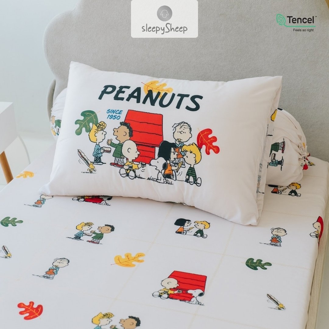 SLEEPYSHEEP SNOOPY PEANUTS EVERYDAY Bedding Set Sprei Tencel - Image 3