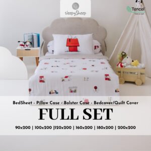 SLEEPYSHEEP SNOOPY PEANUTS EVERYDAY Fullset Sprei & Bedcover Tencel