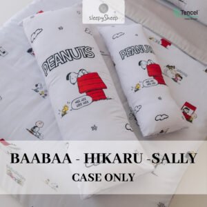 SLEEPYSHEEP SNOOPY PEANUTS EVERYDAY Sarung Bantal Baabaa Hikaru Sally Tencel