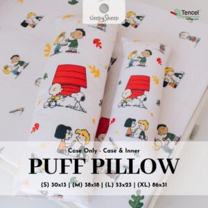 SLEEPYSHEEP SNOOPY PEANUTS EVERYDAY Puff Hugging Pillow Tencel